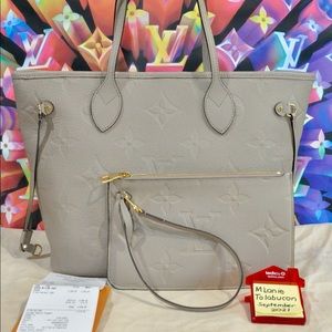 SOLD 💯 Auth Neverfull MM Empreinte Turtledove